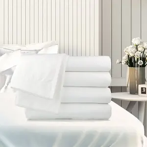 Rifz T-300 GSD Collection GSD548015-T30012 Cotton Blend Full Fitted Sheets - Full Size, Pack of 6
