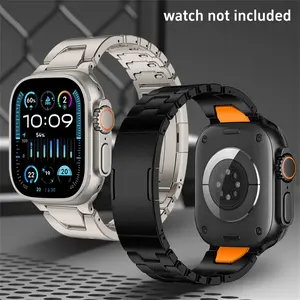 Apple Watch Band Quick Release Butterfly Buckle Strap Gentleman Simple High-Quality 42/44/45/46/49mm for Apple Smartwatch Series