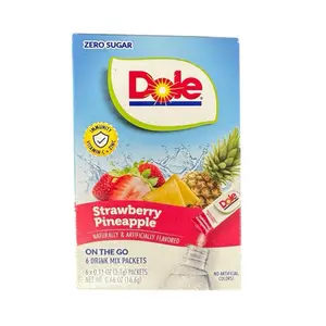 Dole Zero Sugar Strawberry Pineapple On The Go Drink Mix- 6 Packets per Box