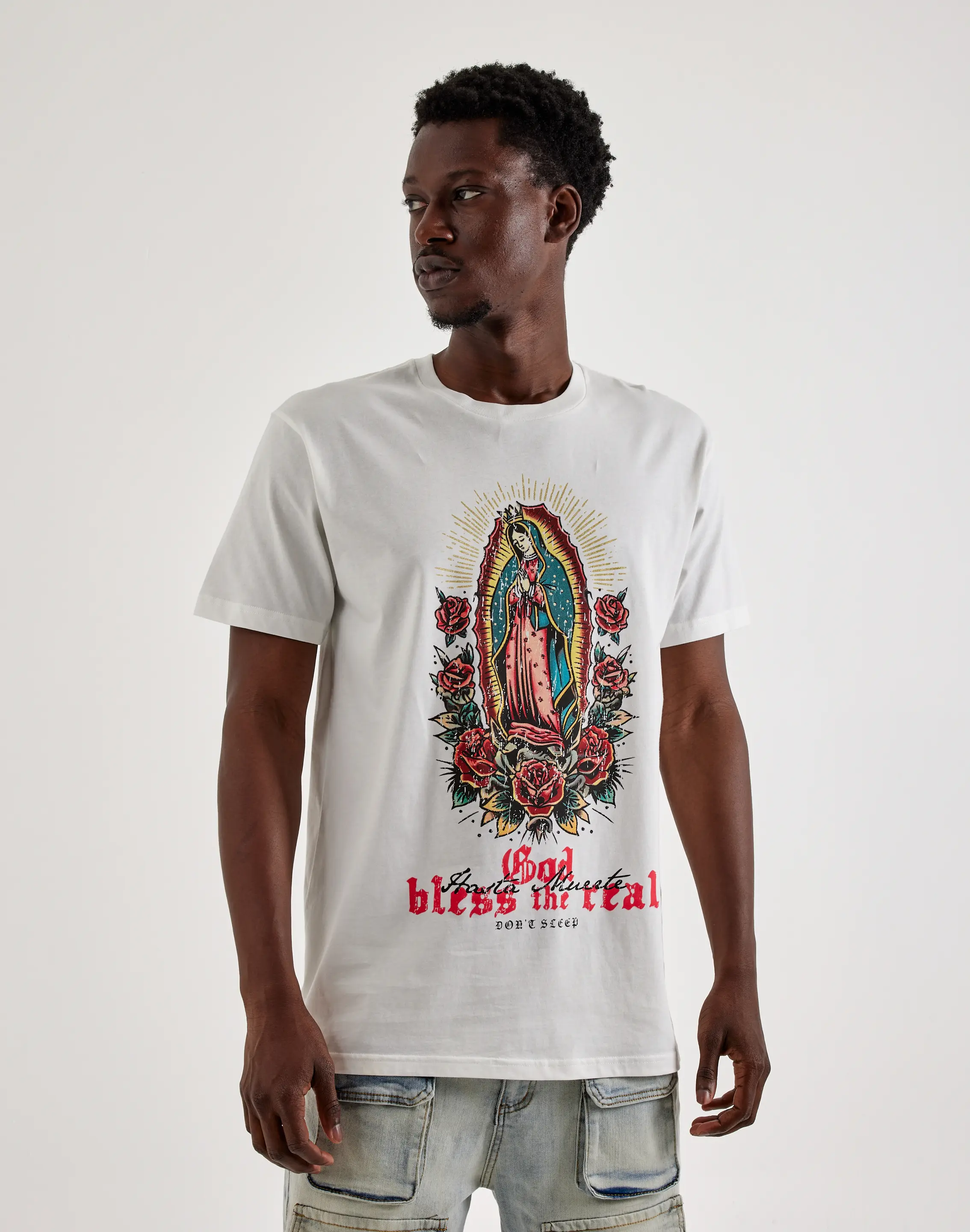 Mens Hasta Muerte Bless The Real Tee