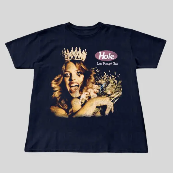 Hole band graphic shirts - TikTok Shop