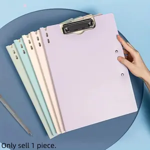A4 Clipboard, 1 Count Waterproof Dual-clip Design Clipboard, 120-sheet Capacity File Folder for Nurses, Office, School, and Meetings
