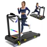 YPOO 16% Incline Walking Pad Treadmill - Adjustable Foldable Compact Space-Saving Home Fitness Equipment with APP, Dynamic RGB Lights, Armrest (Adjustable Foldable Treadmills for Small Spaces)