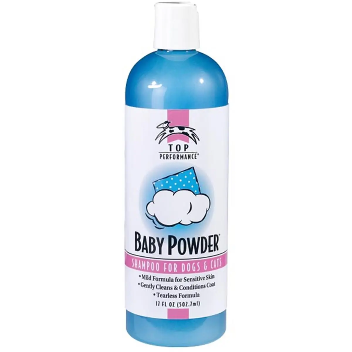 212 MAIN Pet Pals Top Performance Baby Powder Shampoo, 17oz Gentle Cleansing Puppy Shampoo for Dogs & Cats, Sensitive Skin Pet Grooming Product, Sensitive Skin Products