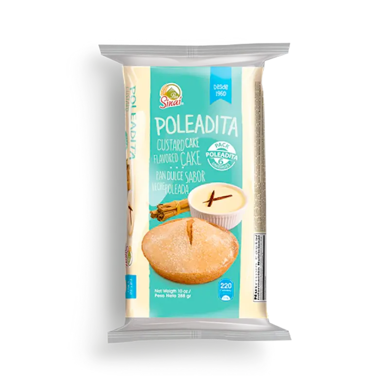 Pan Sinaí Poleadita 6 Pack | Authentic Salvadoran Sweet Bread Cooki. Producto importado de El Salvador