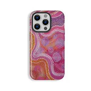 Bizarre Elegant Colorful Polka Dot Pattern Phone Case, Phone Case Suitable for Iphone 11/12/13/14/15/16/17 Pro Promax Plus Air