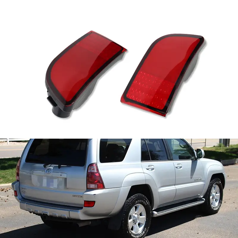 2pcs Pair Rear Bumper Reflector Lights Marker Lamps For 2003 2004 2005 Toyota 4Runner,Replace OEM 81580-60111, 8158060111,81581-60100,TO1184101