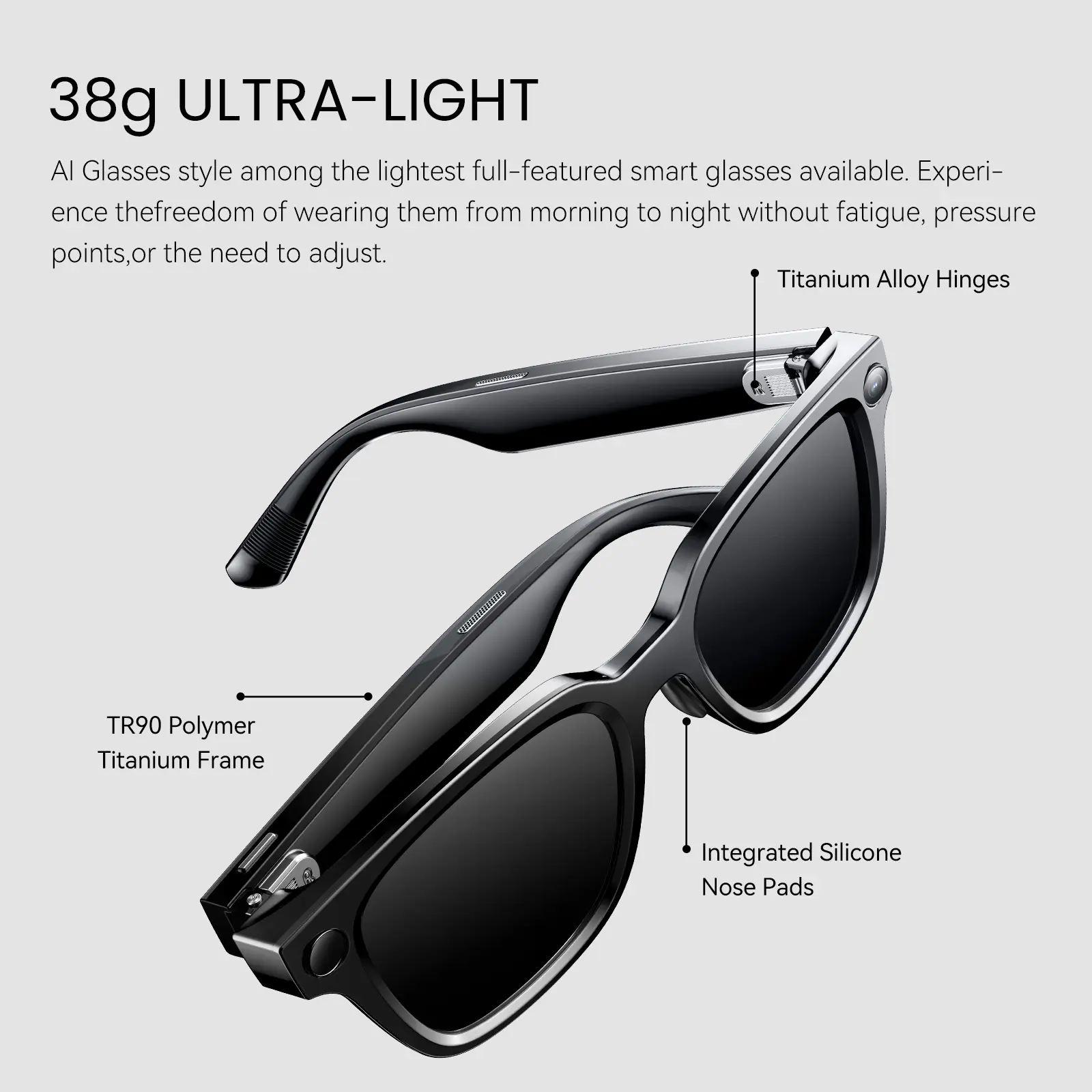 Rokid 2026 AI Glasses Style (no display) smart glasses with