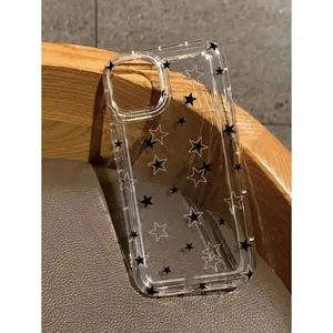 Stars Print Clear Case Compatible With For IPhone 15 Pro Max cases 16 14 Plus Pro Max 13 12 11 X/XS XSMax and Samsung 22/23/24/25