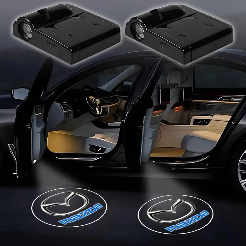 2PC Led Car Door Welcome Light Logo Shadow Projector Laser Lamp