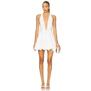 ELLIATT Fiona Bubble Skirt Mini Dress in White