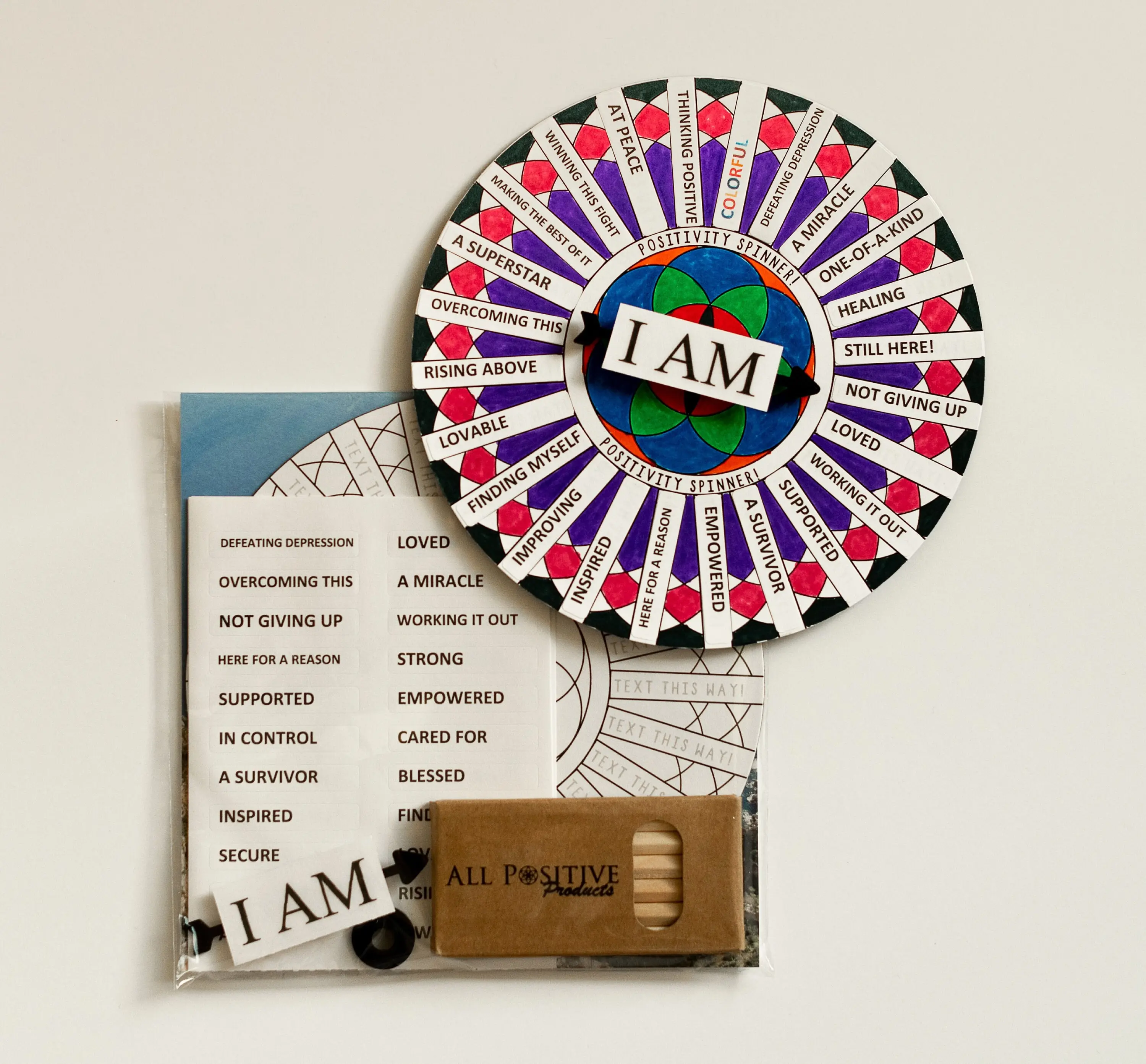 Mental Health Positive Affirmation Spinner Wheel | Children's Mental Health