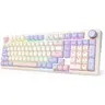 Redragon K768 PRO Mechanical Tri-Mode RGB Backlit Gaming Keyboard - 100-Key, 8000 mAh PBT Hot Swappable, Knob Control, 5-Layer Noise Dampening, Custom Yolk Linear Switch, 18 Preset & 10 Music-Sync Modes, PC Gamer Stuff, PC Accessories, Mechanical Keyboard