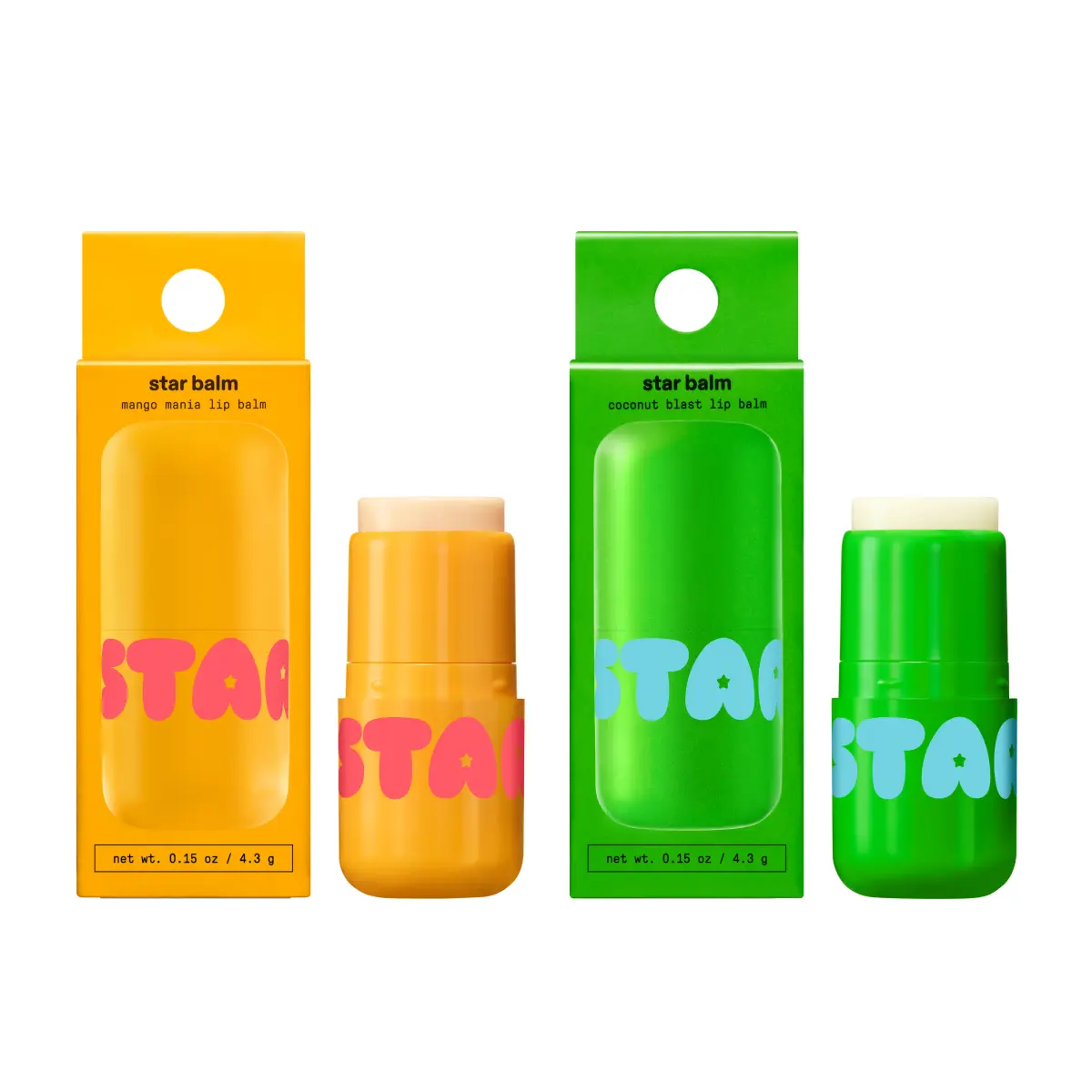 Starface Star Balm Bundle, Mango Mania + Coconut Blast Starface Star Balm Bundle, Mango Mania + Coconut Blast