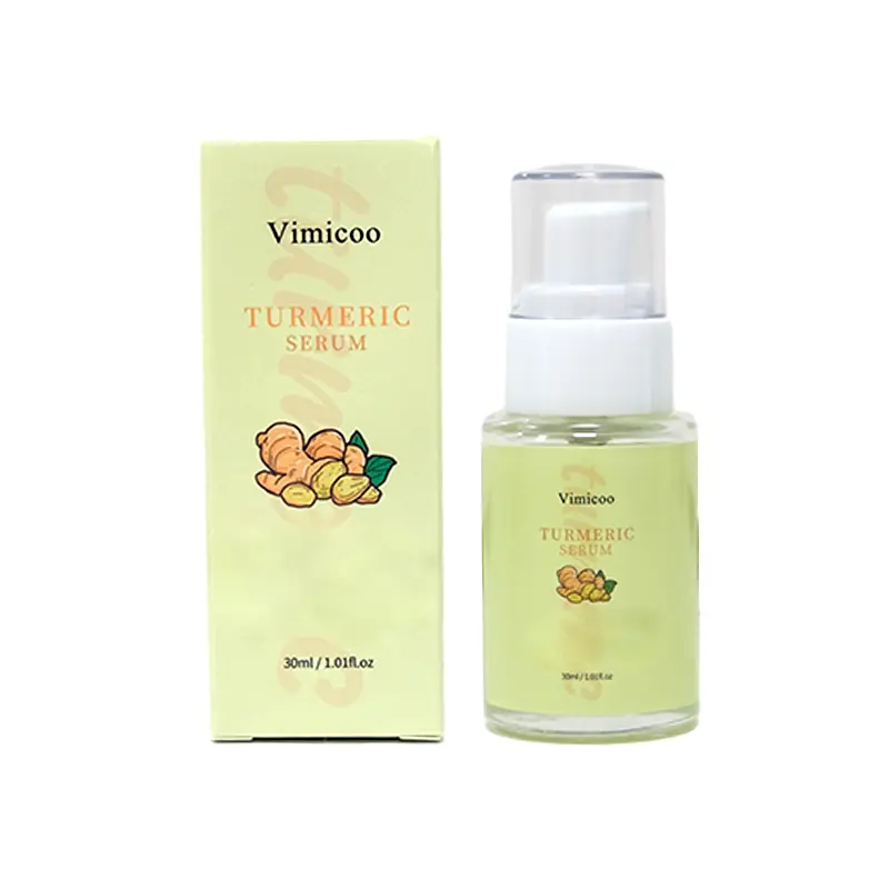 Vimicoo Turmeric Face Serum with Vitamin C & Hyaluronic Acid, Hydrating & Antioxidant Facial Moisturizer for Radiant Skin, 1.01 fl oz (30ml), Fast Shipping from CA Lightweight Moisture Moisturizing Brightening Daily Gentle Herbal Sensitive Hydrate