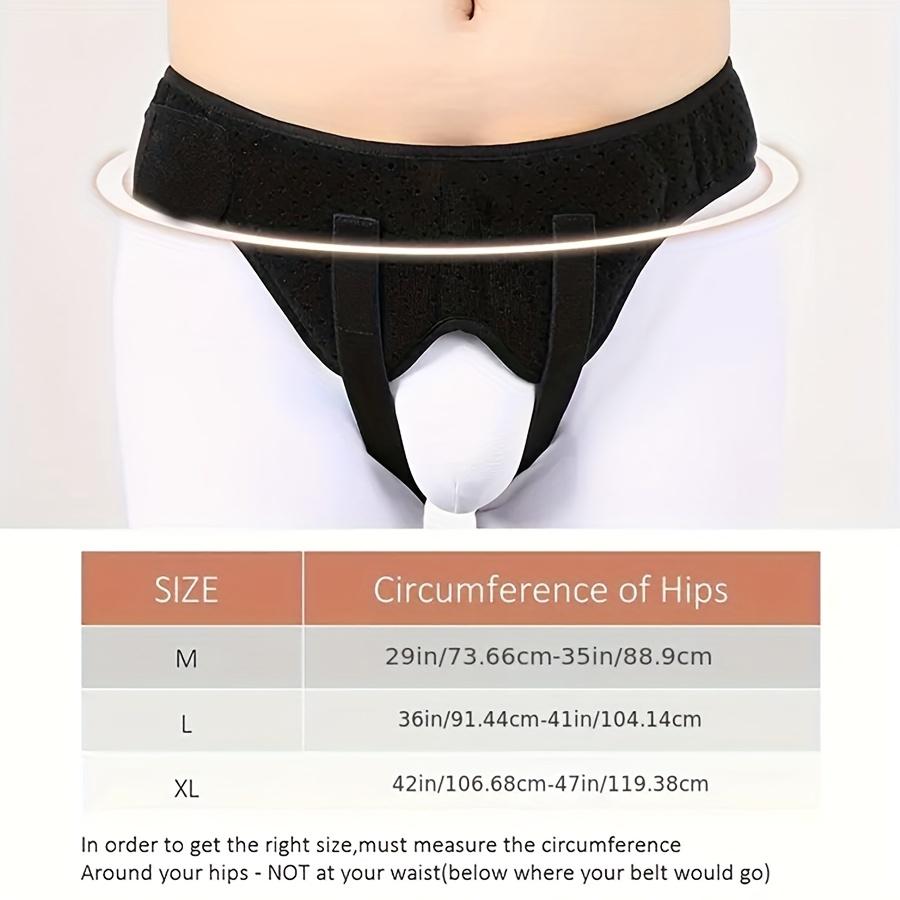 1 Postoperative Hernia Belt, Featuring an Arched Design and Hernia Zone Technology - Heavy Compression, Suitable for Hernia Repair, Inguinal, Umbilical, and Umbilical Hernias, Hernia Surgical Grade Belt (Machine Washable) - Available in Black and White