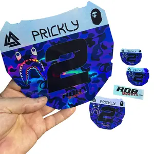 ODI Plate Decal — Purple/ Blue Designer Camo (Holographic Chrome) #2