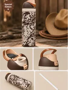 Owala 24oz Double-Wall Vacuum Insulated Cow Print Water Bottle