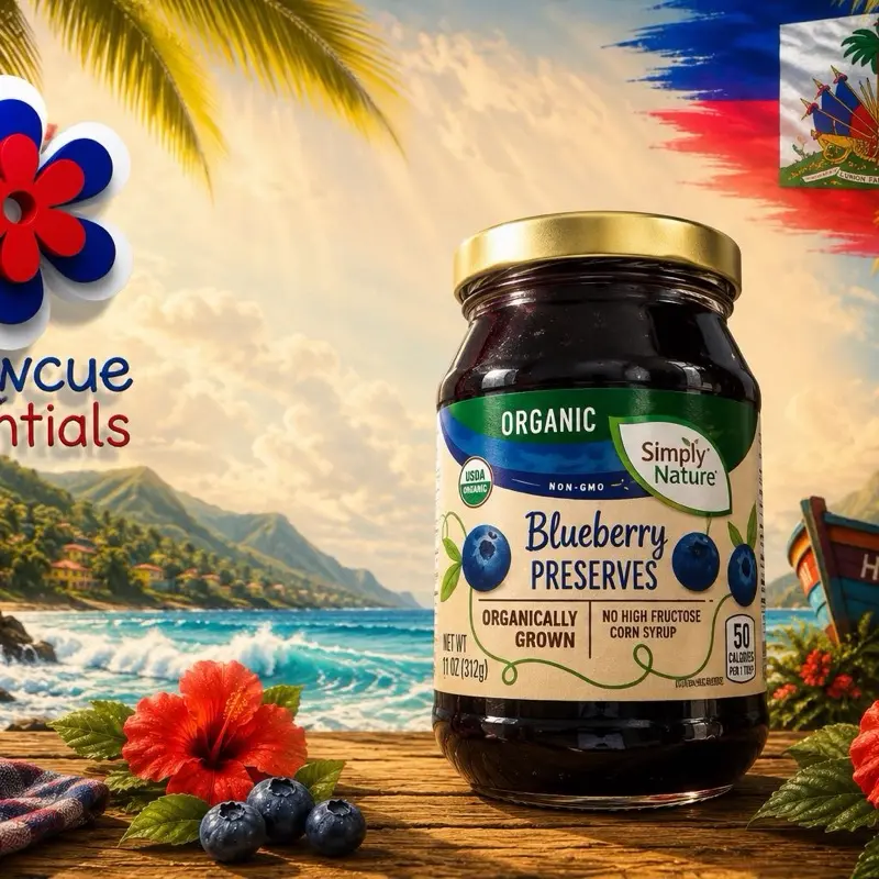 Simply Nature Organic Blueberry Preserves, 11 oz - USDA Organic Fruit Spread
