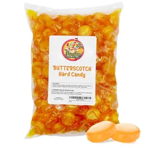 Butterscotch Hard Candy - 2LB Bag of Individually Wrapped Butter Scotch Bulk Candy, Yellow Butterscotch Discs Are Perfect For Snacks And Parties.