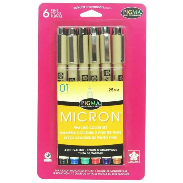 Sakura Pigma Micron Fine Line Color Set .25mm