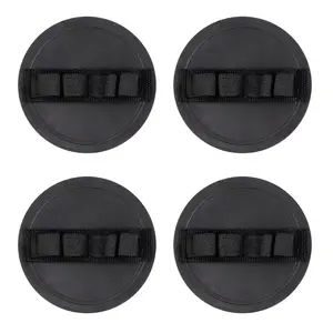 Round Exfoliating Gloves 4 Counts, Exfoliant Scrubber Glove for Cleaning Dead or Dry Skin, Finger Surface Texture Design Shower Body Painless Mud, Deep Cleaning Non-irritating and so on