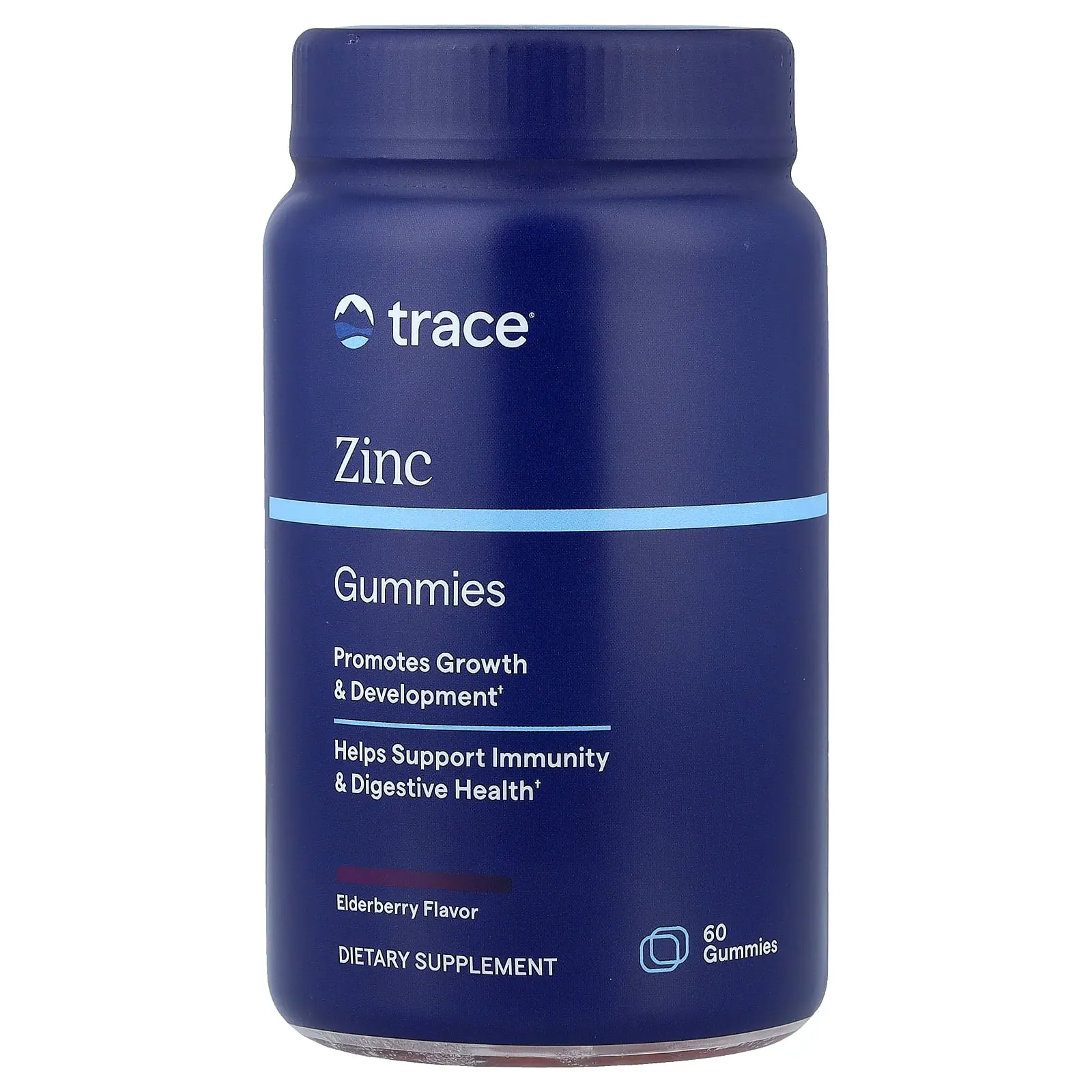Trace Zinc Gummies, Elderberry, 60 Gummies (15 mg per Gummy)