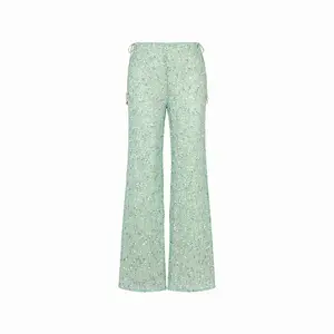 Flare Tie Side Pants - Sea Spritz