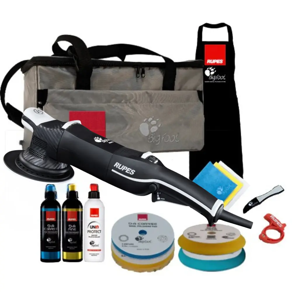 Rupes LHR21 Mark V Complete Random Orbital Polisher Power Tool Kit with Handle, Bag, Advanced Features for Car Surfaces Detailing Work