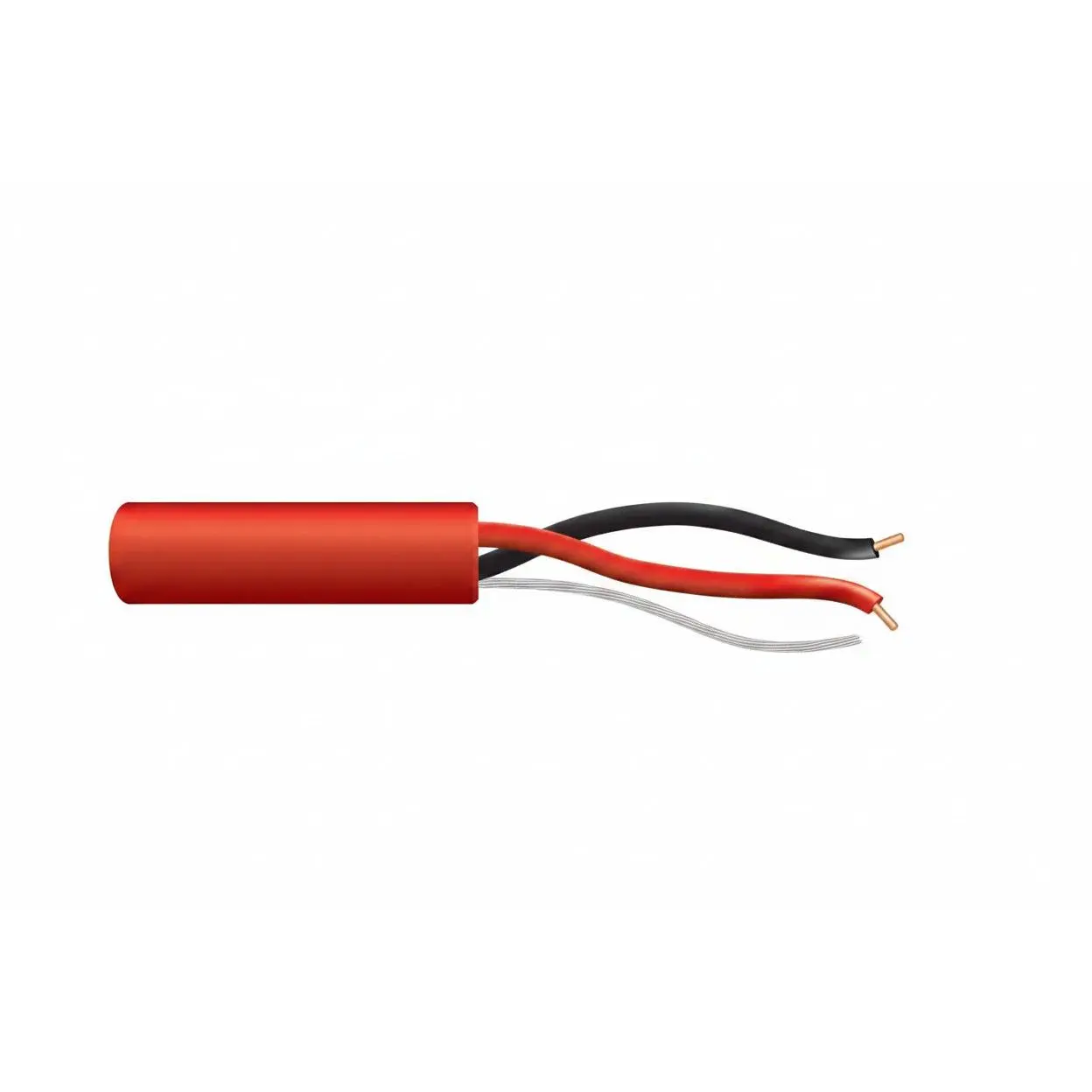 43065504 18/2 Solid Unshielded Fire Alarm Cable, Riser, FPLR, 500' (152.4 m) Pull Box, Red