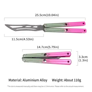 Practice trainer, no blade, suitable for beginners, closed rivets, free rotation.