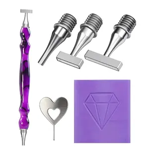 Diamond Painting Brush Set, Fine Steel Diamond Brushes with Strong Adhesive Tools, Ergonomic 5D Diamond Art Kit for Adults, Diamond Painting Kits