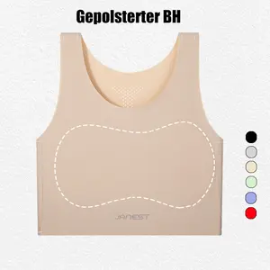 [Top] Janestara Women's Seamless Bra for Everyday Wear Lightweight Breathable Sports Bra with Smooth Shaping Effect Hypoallergenic Lining,Chest Binder,Control Shapewear, Compression Vest