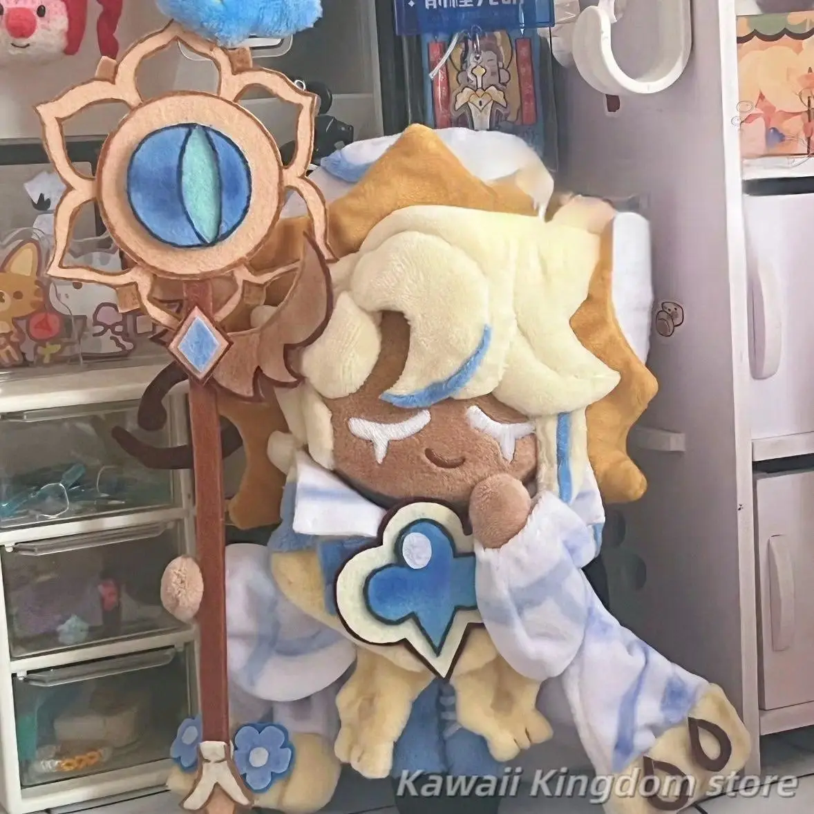 Cookie Run: Kingdom Pure Vanilla Cookie High-Quality Unisex Anime Plush Pillow Mascot - No Extra Decor, 20cm 1 Size Figurine for Student Fans, Home Decor Gift, One Size