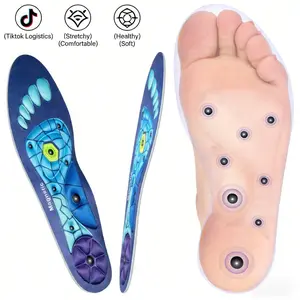 Comfort Support Insoles for All Day - 220+ lbs High Arch Support for Men Women, Shock Absorbing & Acupressure Cushions for Work Boots & Running Shoes Footwear Health