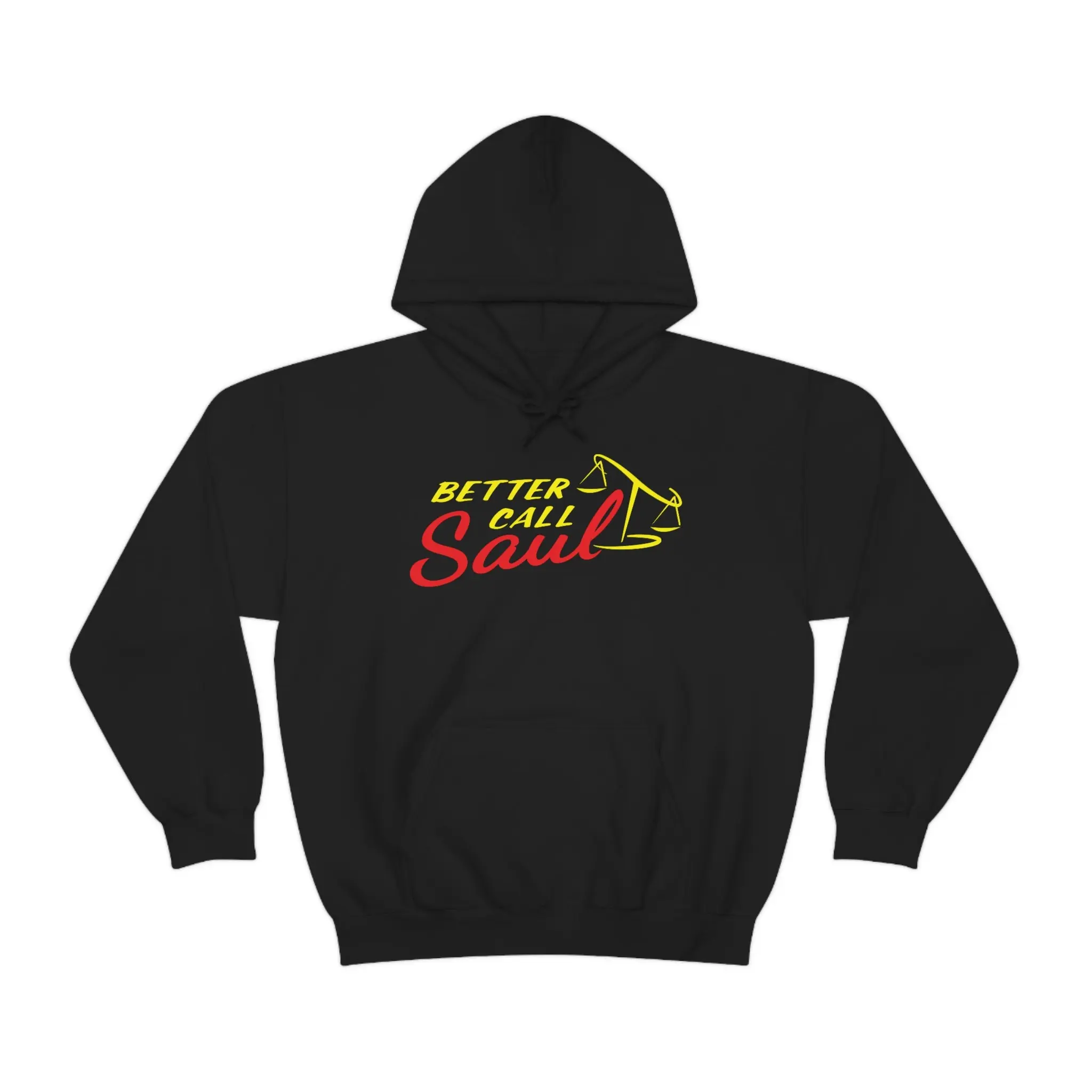 Women's Legal Theme Yellow Logo Graphic Hoodie, Unisex Long-Sleeve Pullover Sweatshirt, Casual Tops, Longsleeves, Menswear