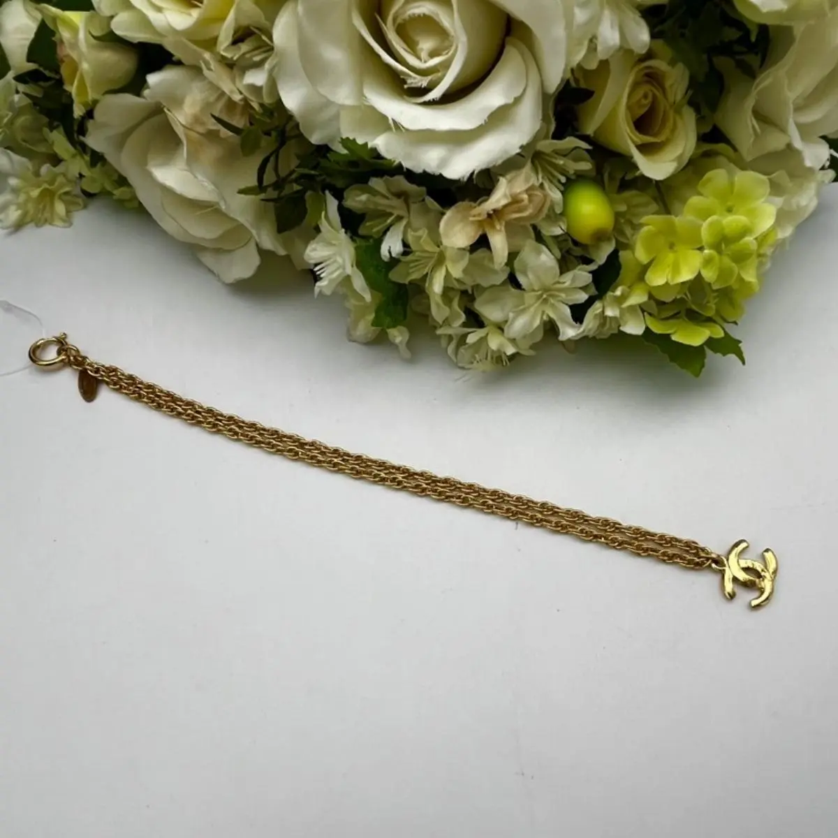 Pre-owned CHANEL As Shown Shoulder Bags Vintage Gold Tone CC Logo Pendant Necklace ch6937gh