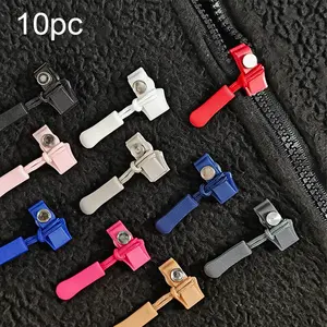 10 Color Mixed Zipper Replacement, Detachable and Durable, No Sewing Required, Easy Installation, Ideal for Bag and Luggage Repair