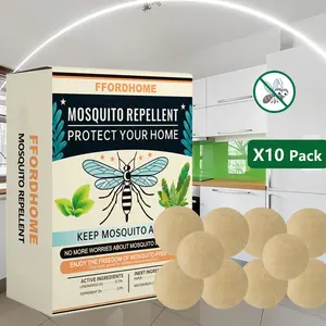 【Mosquito Repellent】 Mosquito Repellent Balls  10 Pack – Lemongrass & Peppermint Oil – DEET-Free, Natural Protection for Outdoor Camping, Backyard & Baby – Keep Mosquito Away