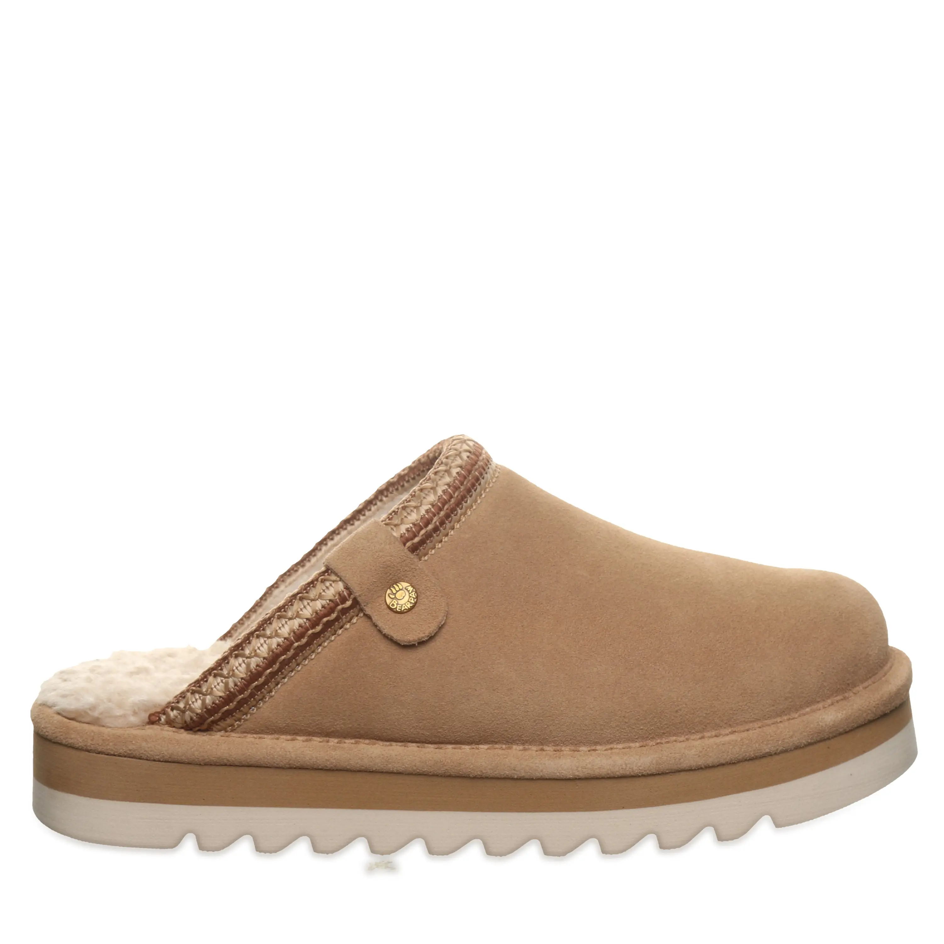 BEARPAW Arden Women’s Cozy Casual Scuff Slippers - Toffee