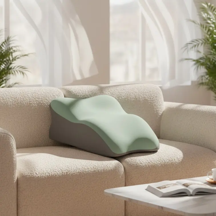 All-in-One Memory Foam Pillow for Sleeping, Napping, Yoga, Reading, Gaming, and Leg Support, Ergonomic Design for Whole Body Comfort