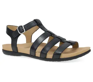Dansko Janice Black Calf Leather Sandal