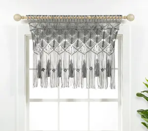 Boho Macrame Tassel Cotton Single 40X30 by LushDecor