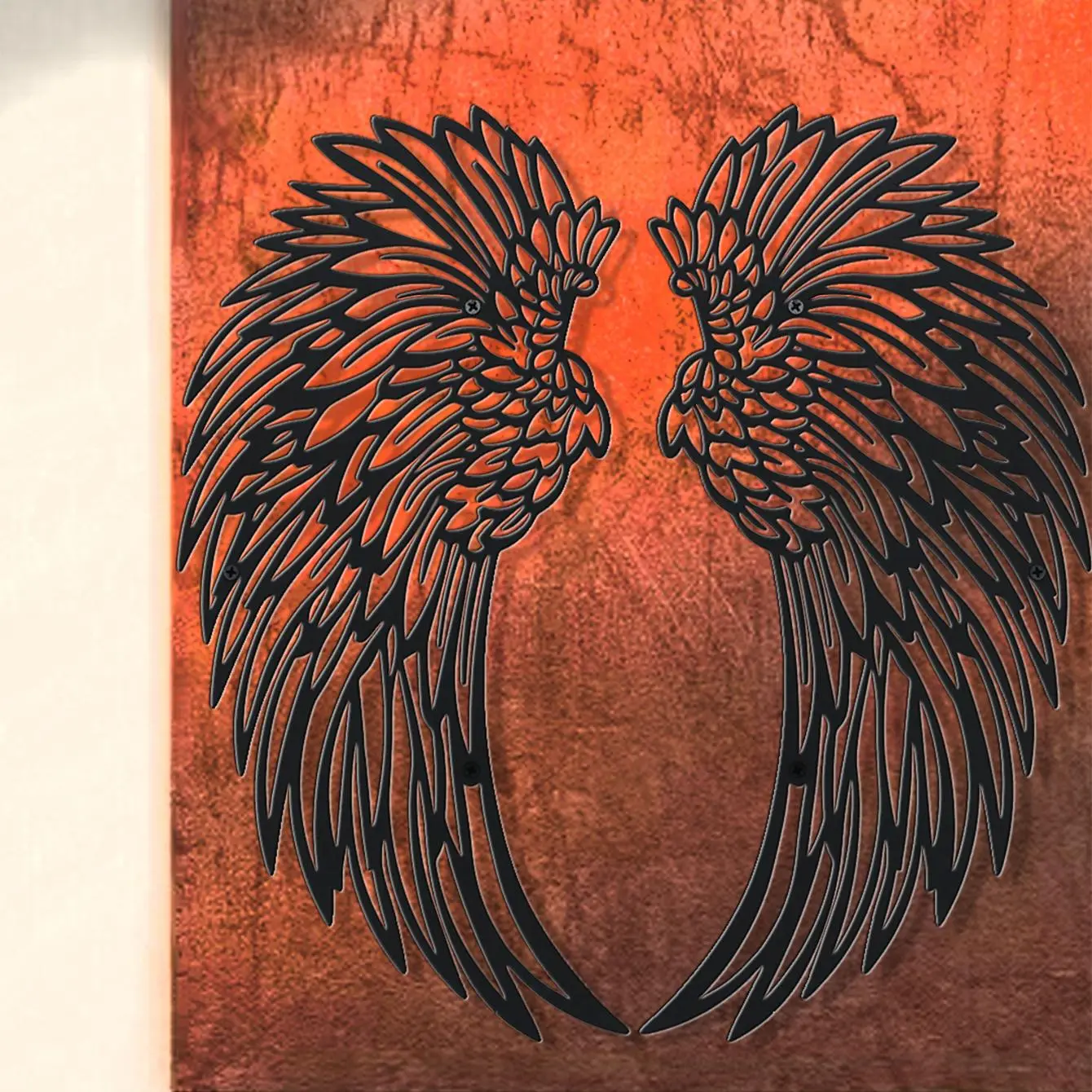 Angel Wing Design Hanging Decor, 1 Count Modern Wall Art Decor, Wall Hanging Decor for Home Living Room Bedroom, Home Decor, Ornaments
