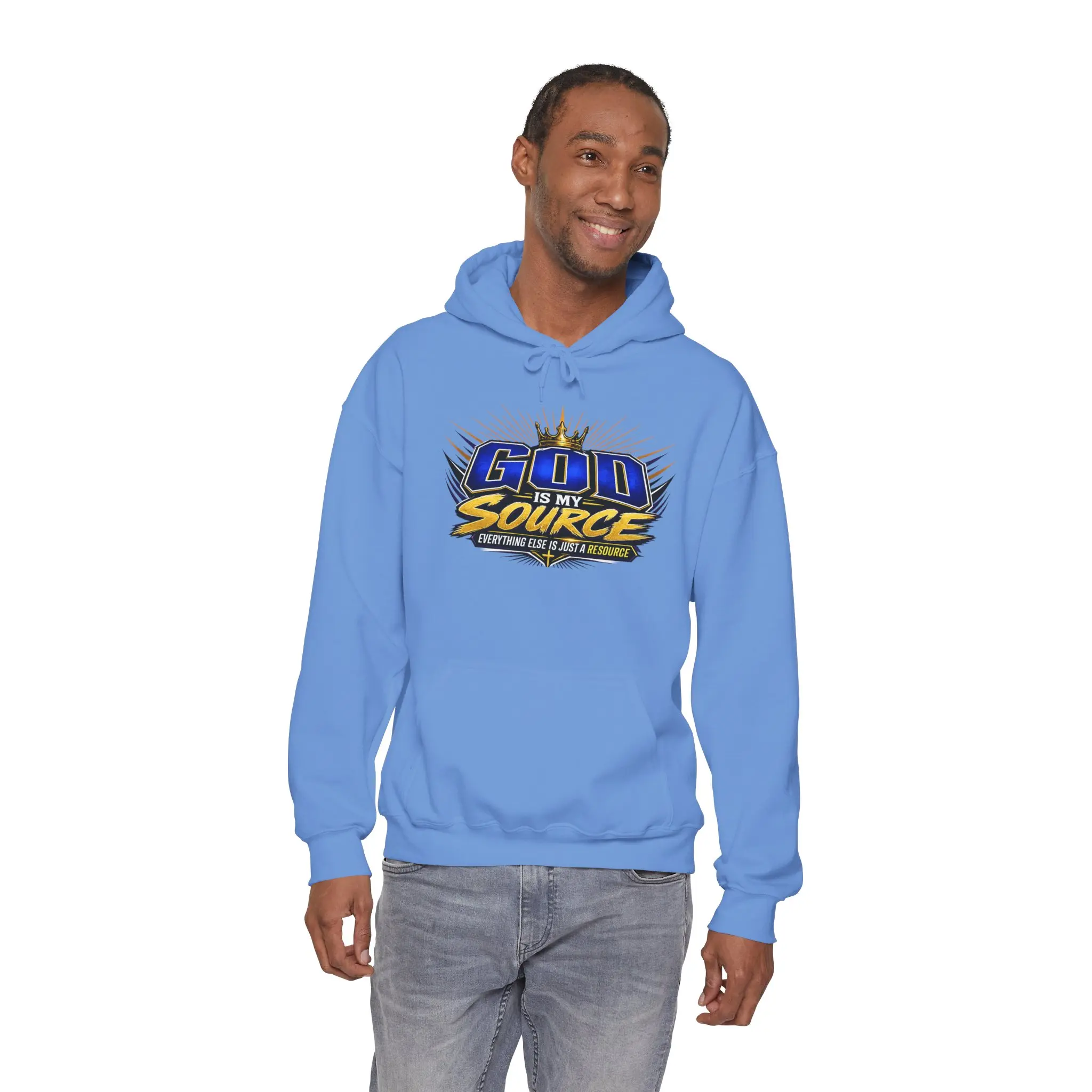 God Is My Source Christian Hoodie | Unisex Graphic Sweatshirt