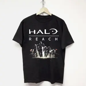 Halo Reach Vintage Graphic Tee Shirt Made Using 100% Us Cotton, Casual T-Shirt, Menswear Top Unisex T-shirt
