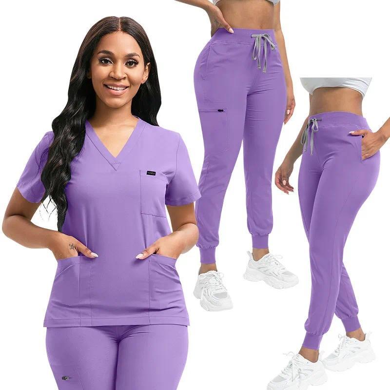 Pet Clinic Nurse Work Clothes Neutral Matte Suit Nursing Matte Women Uniform Multicolor Medical Work Clothes Men