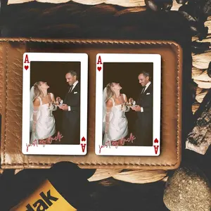 Personalized Metal Photo Wallet Card – Custom Couple Keepsake Gift, Engraved Wedding Anniversary Gift for Husband, Boyfriend or Partner