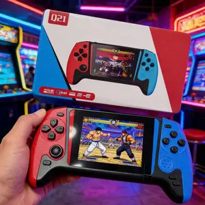 Brand new handheld gaming console with a retro large screen design, smooth joystick buttons, supports over 500 games, 3.5-inch screen, 1080P display, suitable for nostalgic players, home use, and sharing with friends