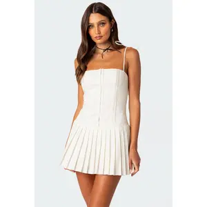 Perri Pleated Corset Mini Dress Perri Pleated Corset Mini Dress
